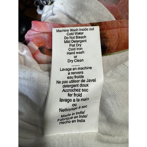 KAS New York x Anthropologie Floral Racerback Tank Top Size S - Picture 5 of 6